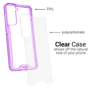 Samsung Galaxy S21 FE Clear Case Hard Slim Protective Phone Cover - Pure View Series