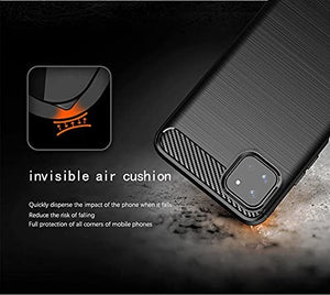Boost Mobile Celero 5G Slim Soft Flexible Carbon Fiber Brush Metal Style TPU Case