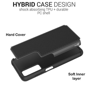 TCL 20s Case - Heavy Duty Protective Hybrid Phone Cover - HexaGuard Series