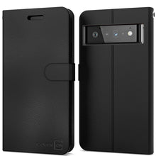 Load image into Gallery viewer, Google Pixel 6 Pro Wallet Case - RFID Blocking Leather Folio Phone Pouch - CarryALL Series
