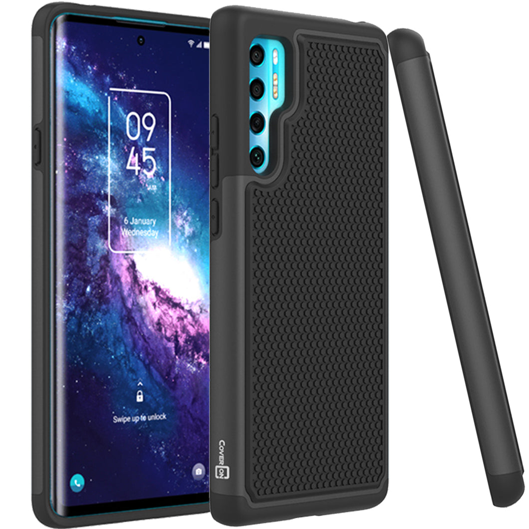 TCL 20 Pro 5G Case - Heavy Duty Protective Hybrid Phone Cover - HexaGuard Series