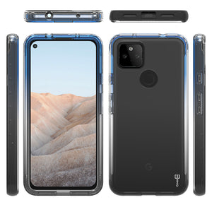 Google Pixel 5a Clear Case Full Body Colorful Phone Cover - Gradient Series