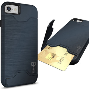 Apple iPhone SE 2022 / iPhone SE 2020 / iPhone 8 / iPhone 7 Case with Card Holder Kickstand - SecureCard Series