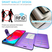 Load image into Gallery viewer, Motorola Moto G Stylus 5G Wallet Case - RFID Blocking Leather Folio Phone Pouch - CarryALL Series
