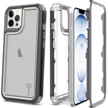 Load image into Gallery viewer, Apple iPhone 13 Pro Clear Case - Full Body Tough Military Grade Shockproof Phone Cover
