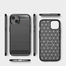 Load image into Gallery viewer, Apple iPhone 13 Mini Slim Soft Flexible Carbon Fiber Brush Metal Style TPU Case
