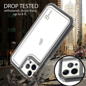 Apple iPhone 13 Pro Max Clear Case - Full Body Tough Military Grade Shockproof Phone Cover