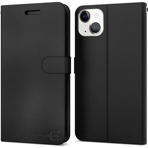 Apple iPhone 13 Wallet Case - RFID Blocking Leather Folio Phone Pouch - CarryALL Series
