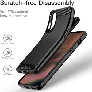 OnePlus Nord 2 5G Slim Soft Flexible Carbon Fiber Brush Metal Style TPU Case