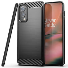 Load image into Gallery viewer, OnePlus Nord 2 5G Slim Soft Flexible Carbon Fiber Brush Metal Style TPU Case
