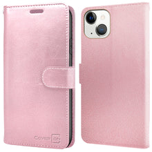 Load image into Gallery viewer, Apple iPhone 13 Mini Wallet Case - RFID Blocking Leather Folio Phone Pouch - CarryALL Series
