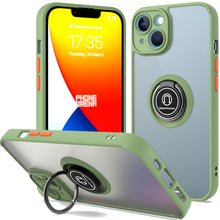 Load image into Gallery viewer, Apple iPhone 14 Ring Case Clear Tinted Back Phone Cover
