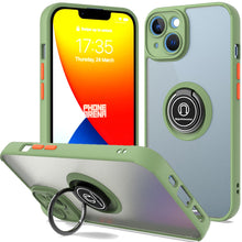 Load image into Gallery viewer, Apple iPhone 14 Plus Ring Case Clear Tinted Back Phone Cover
