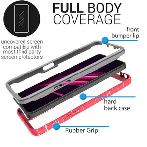 T-Mobile Revvl V+ 5G Case - Heavy Duty Shockproof Clear Phone Cover - EOS Series