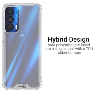 Motorola Edge 2021 Clear Case Hard Slim Protective Phone Cover - Pure View Series