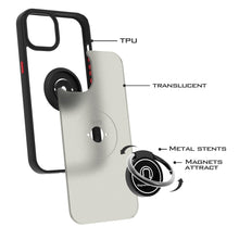 Load image into Gallery viewer, Apple iPhone 13 Pro Max Case - Clear Tinted Metal Ring Phone Cover - Dynamic Series
