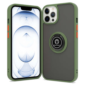 Apple iPhone 13 Pro Max Case - Clear Tinted Metal Ring Phone Cover - Dynamic Series