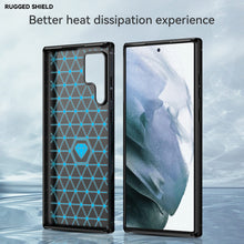 Load image into Gallery viewer, Samsung Galaxy S22 Ultra Slim Soft Flexible Carbon Fiber Brush Metal Style TPU Case
