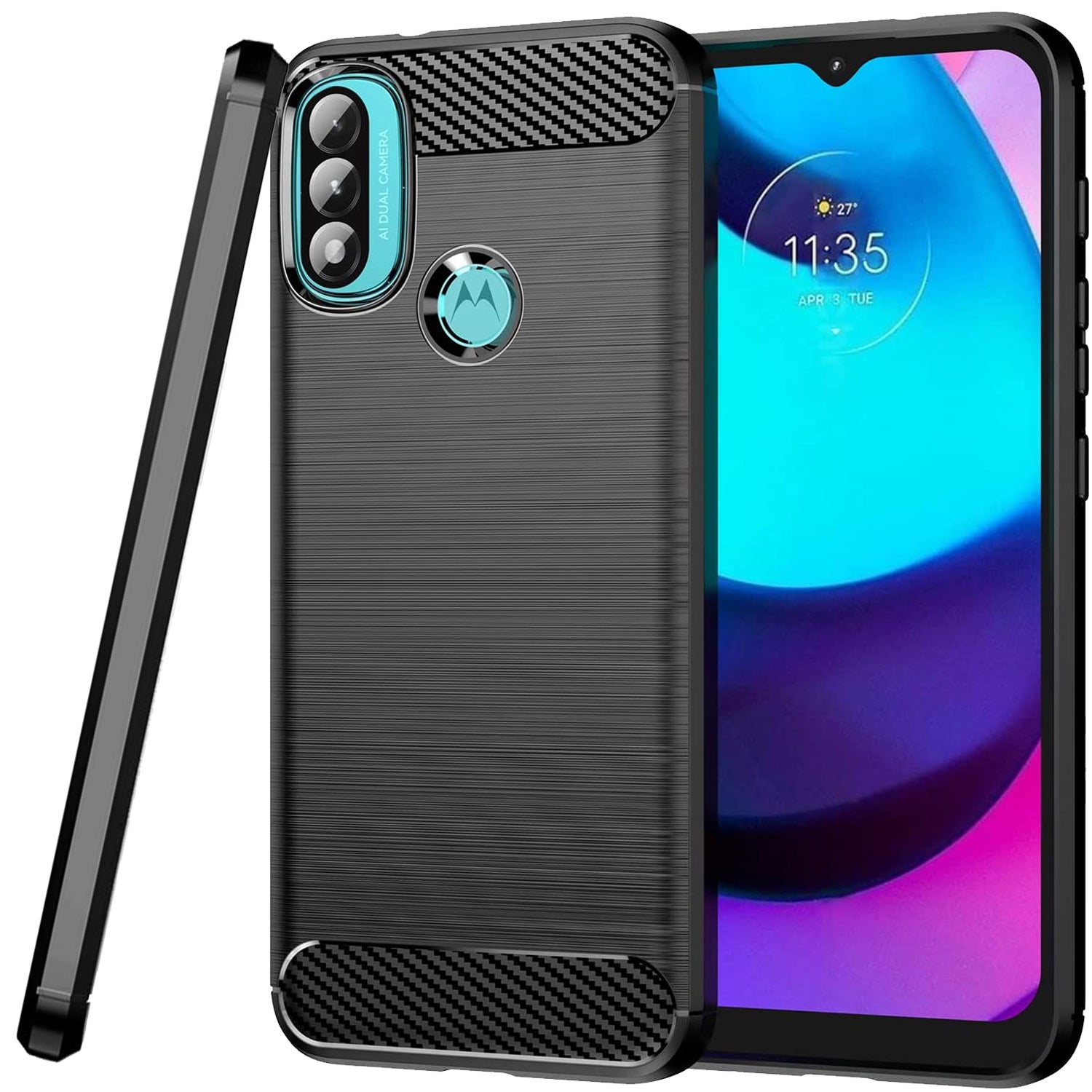 Custodia Per Motorola Moto E20 | Cover In TPU Morbido Con Angoli Rinforzati, Antiurto, Colori Vivaci, Bumper Sottile - 3