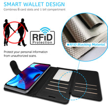 Load image into Gallery viewer, Motorola Moto G Pure Wallet Case - RFID Blocking Leather Folio Phone Pouch - CarryALL Series
