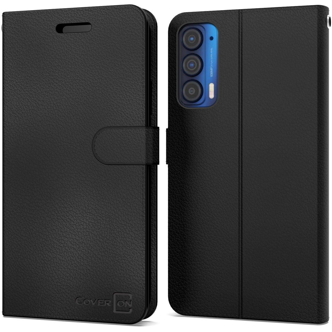 Motorola Edge 2021 Wallet Case - RFID Blocking Leather Folio Phone Pouch - CarryALL Series