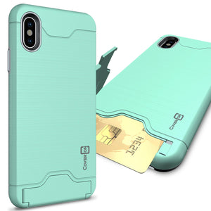iPhone XS Max Case with Card Holder Kickstand - SecureCard Series