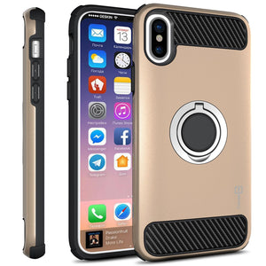 iPhone XS / iPhone X Case with Ring - Magnetic Mount Compatible - RingCase Series