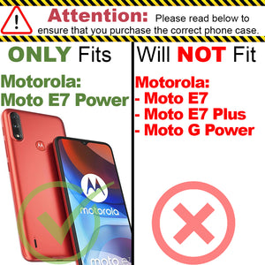 Motorola Moto E7 Power Case - Heavy Duty Shockproof Case