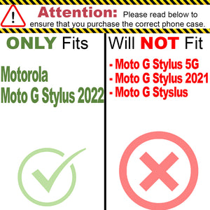 Motorola Moto G Stylus 2022 Case - Clear Tinted Metal Ring Phone Cover - Dynamic Series