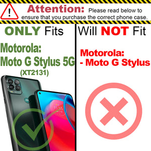 Motorola Moto G Stylus 5G Wallet Case - RFID Blocking Leather Folio Phone Pouch - CarryALL Series