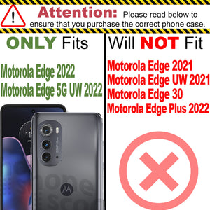 Motorola Edge 2022/Moto Edge 5G UW 2022 Case Heavy Duty Military Grade Phone Cover