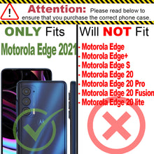 Load image into Gallery viewer, Motorola Edge 2021 Wallet Case - RFID Blocking Leather Folio Phone Pouch - CarryALL Series
