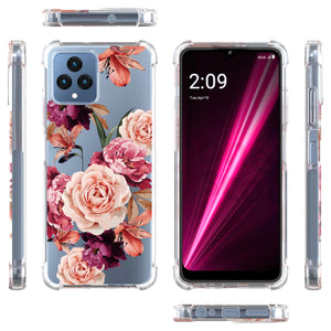 T-Mobile Revvl 6 5G Slim Case Transparent Clear TPU Design Phone Cover