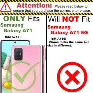 Samsung Galaxy A71 Case - Heavy Duty Protective Hybrid Phone Cover - HexaGuard Series