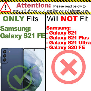 Samsung Galaxy S21 FE Case - Heavy Duty Protective Hybrid Phone Cover - HexaGuard Series