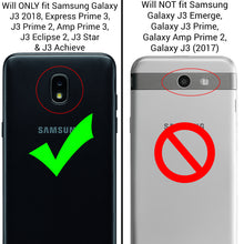 Load image into Gallery viewer, Samsung Galaxy J3 2018 / Express Prime 3 / J3 Star / J3 Prime 2 / Amp Prime 3 / Eclipse 2 / J3 Aura / J3 Orbit / Achieve Case with Card Holder Kickstand - SecureCard Series

