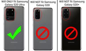 Samsung Galaxy S20 Ultra Case - Rhinestone Bling Hybrid Phone Cover - Aurora Series