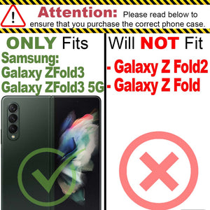 Samsung Galaxy Z Fold 3 5G Case - Heavy Duty Protective Hybrid Phone Cover