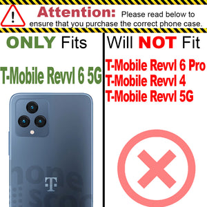 T-Mobile Revvl 6 5G Slim Case Transparent Clear TPU Design Phone Cover