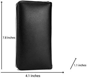 CoreLife Credit Card Holder - 36 Card Slot RFID Blocking Vegan Leather Accordian Style Zipper Wallet for Women Men