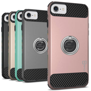 Apple iPhone SE 2022, iPhone SE 2020, iPhone 8, iPhone 7 Case with Ring - Magnetic Mount Compatible - RingCase Series