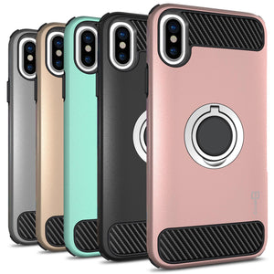 iPhone XS / iPhone X Case with Ring - Magnetic Mount Compatible - RingCase Series