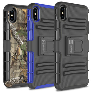 iPhone XS Max Holster Case - Hybrid Case with Belt Clip - Explorer Series