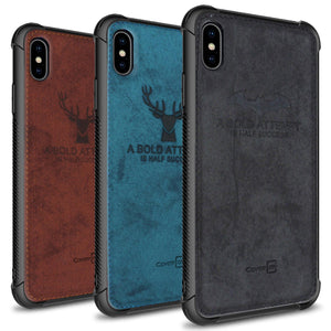 iPhone XS Max Phone Case Slim Fabric Phone Cover - Woven Series