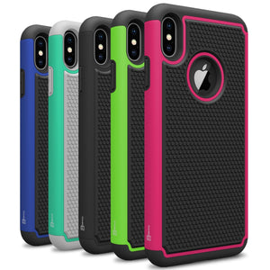 iPhone XS Max Case - Heavy Duty Protective Hybrid Phone Cover - HexaGuard Series