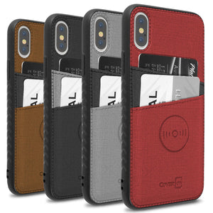 iPhone XS Max Card Case - Credit Card Holder and Magnetic Car Mount Compatbile Phone Cover - EDC Series