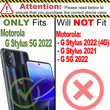 Load image into Gallery viewer, Motorola Moto G Stylus 5G 2022 Wallet Case RFID Blocking Leather Folio Phone Pouch

