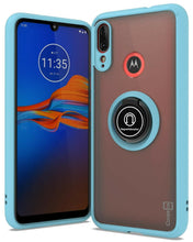 Load image into Gallery viewer, Motorola Moto E6 Plus Case - Clear Tinted Metal Ring Phone Cover - Dynamic Series
