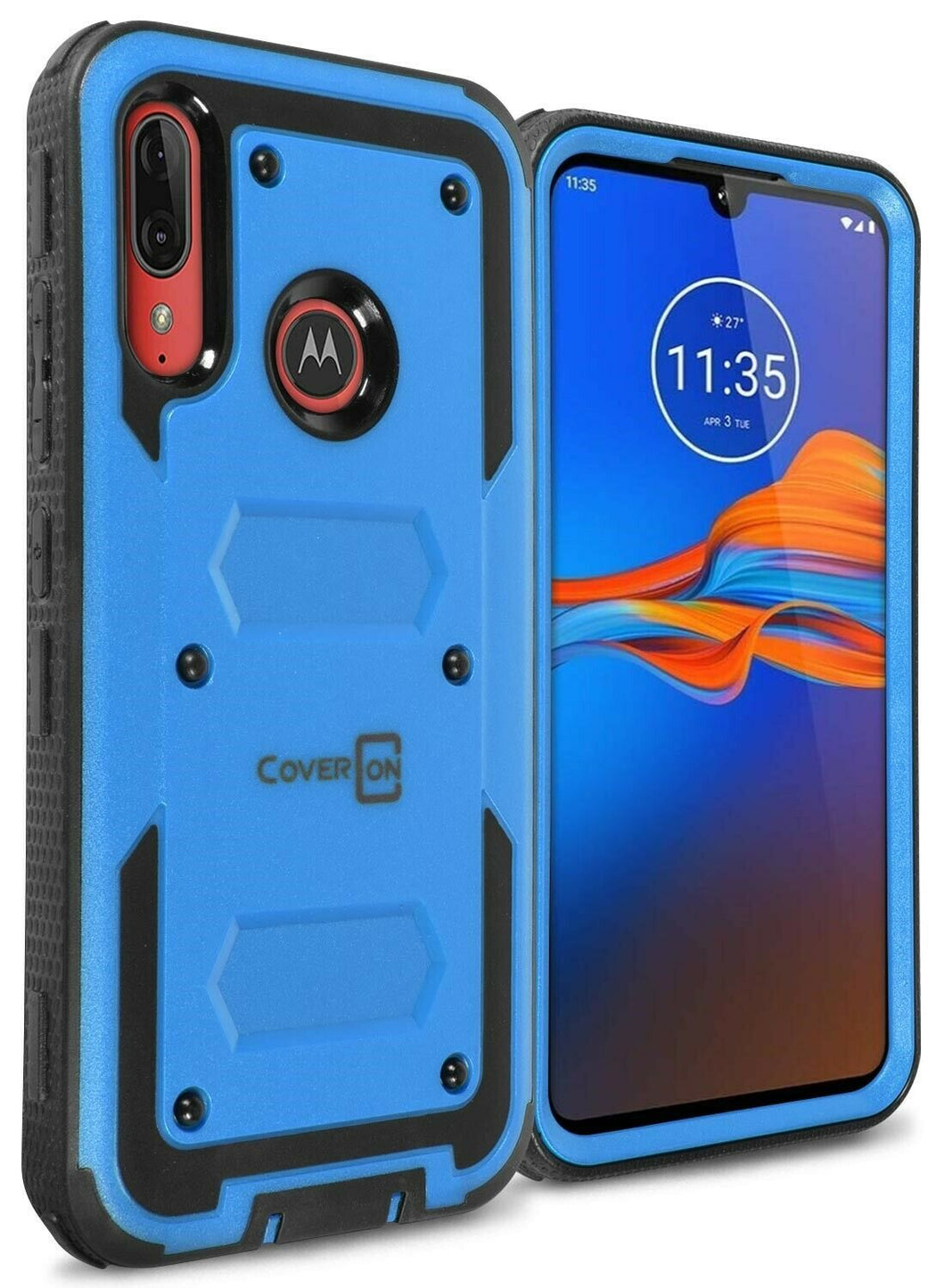 Motorola Moto E6 Plus Case - Heavy Duty Shockproof Phone Cover - Tank Series