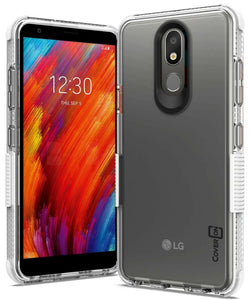 LG Aristo 4 Plus Cases / LG Prime 2 Clear Case - Protective TPU Rubber Phone Cover - Collider Series